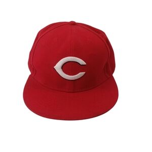 Red Baseball Cap with White Logo